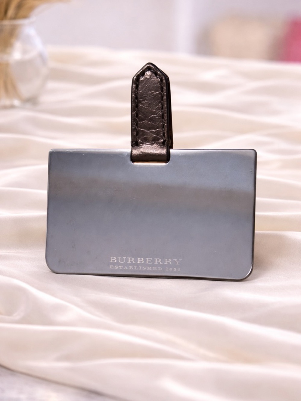 Burberry Metallic Bronze Card & Key Holder Set with House Check - Picture 4 of 8
